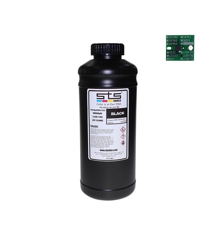 Mimaki LUS-150 Flexible UV - Bidon 1 litre avec puce - Encre STS INKS
