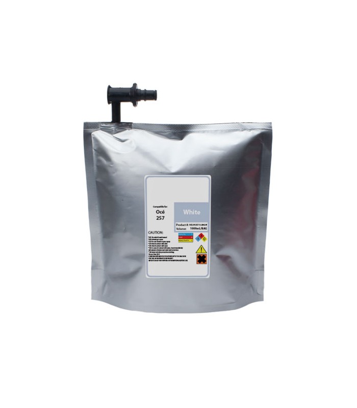 OCE ARIZONA UV IJC-257 WHITE Poche 1 litres de remplacement Fabriquée par STS INKS US (OCE 3010112534)