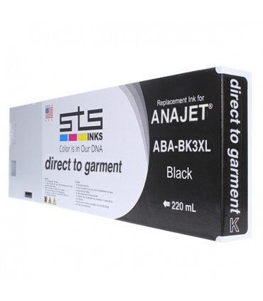 Anajet Melcojet Encre DTG  cartouche 220 ml - Fabriquée par STS INKS