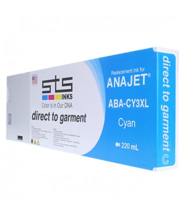 Anajet Melcojet Encre DTG  cartouche 220 ml - Fabriquée par STS INKS