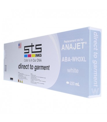 Anajet Melcojet Encre DTG  cartouche 220 ml - Fabriquée par STS INKS