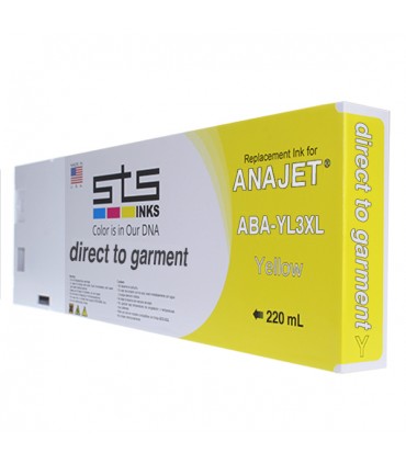 Anajet Melcojet Encre DTG  cartouche 220 ml - Fabriquée par STS INKS