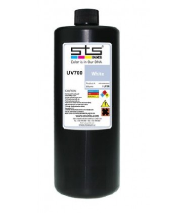 ENCRE UV700 LED Bidon 1 litre (FB250) pour imprimantes HP CMB X2 - KM/DIMATIXHV/SEIKO/RICOH Gen4/Gen5 Fabriquée par STS INKS US