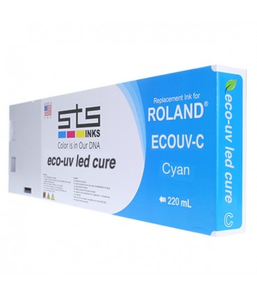 ROLAND Eco-UV S LEC/LEJ UV ECO UV Cartouche 220ml encre fabriquée par STS INK US